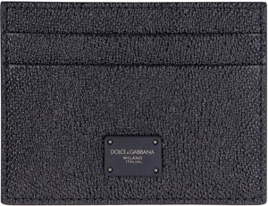 Dauphine print leather card holder-1